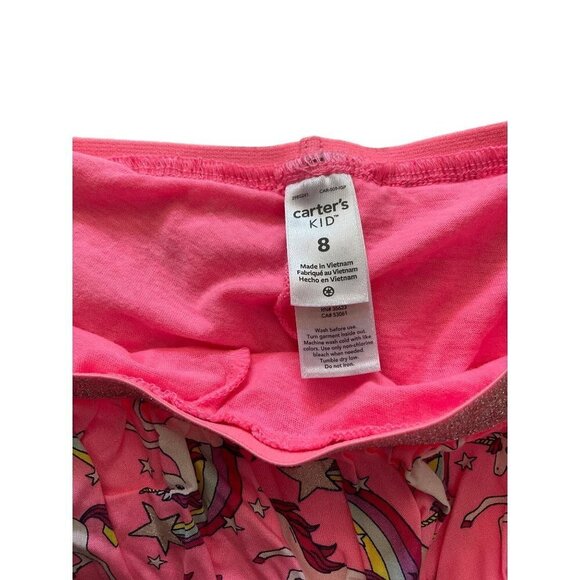 Unicorn & rainbow printed‎ skirt with shorts Girls size 8 - Picture 4 of 5